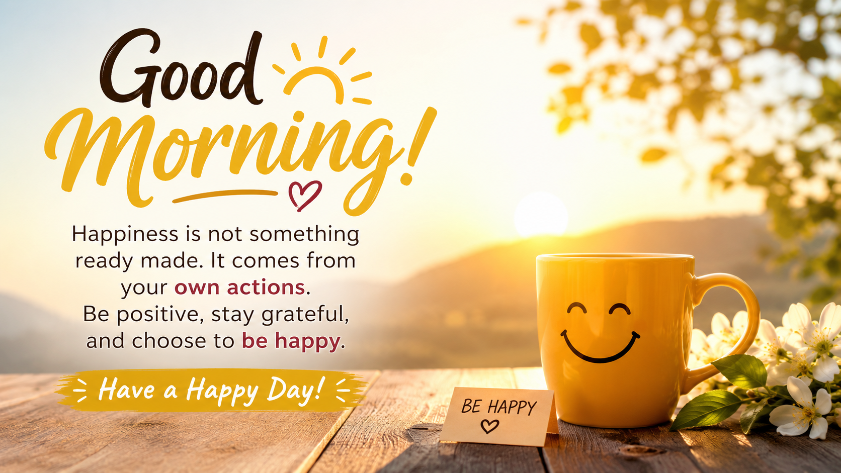 Good Morning Happiness Quotes