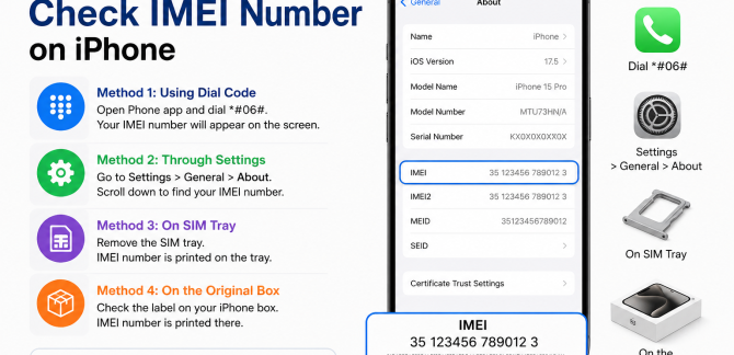 How to Check IMEI Number on iphone